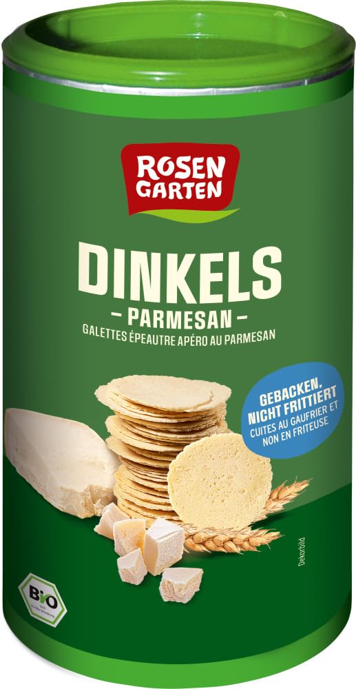 Rosengarten - Dinkels Parmesan Cräcker - 100 g - 6er Pack
