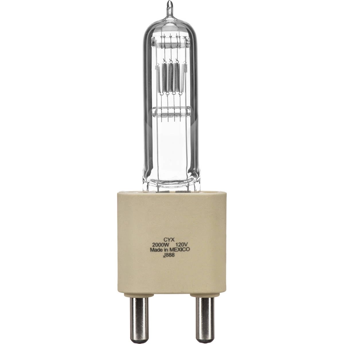 ARRI CYX 2,000 Watt, 120 Volt Quartz Halogen Lamp, 3200 deg.K., Approximate Life: 400 Hours