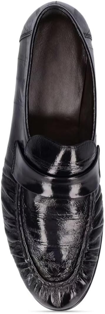 Divanne Loafers for Women, Ruched Penny Loafers Comfortable Slip on Flats Shoes Dressy Casual Work Flats