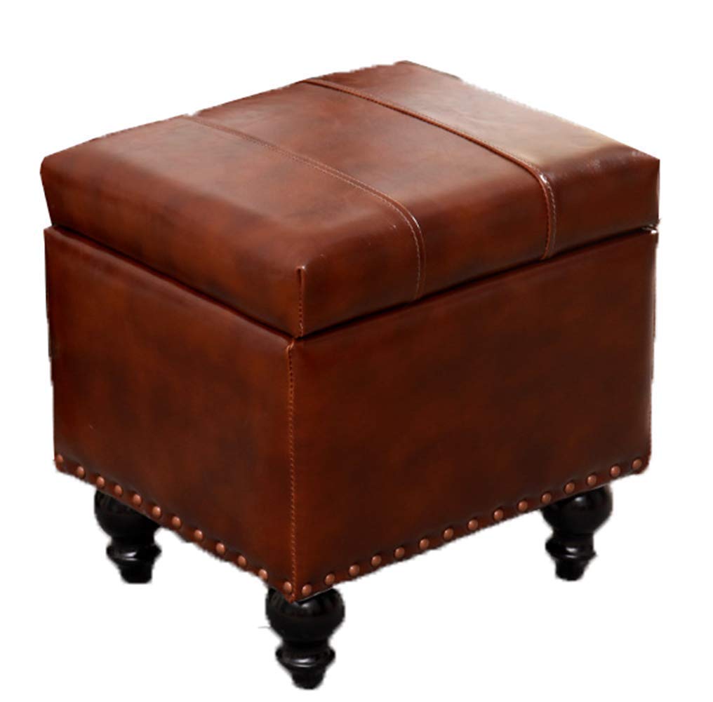 Repose-pieds ottoman boîtes de rangement adultes pour tabourets salon