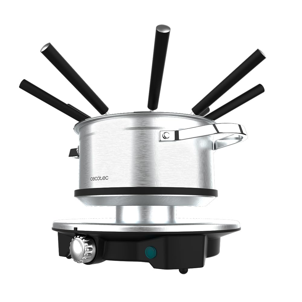 Cecotec Fondue Fun GourmetFondue Advance. 1500W Capacité 1,7 L, Fromage, Chocolat et - Guide 360