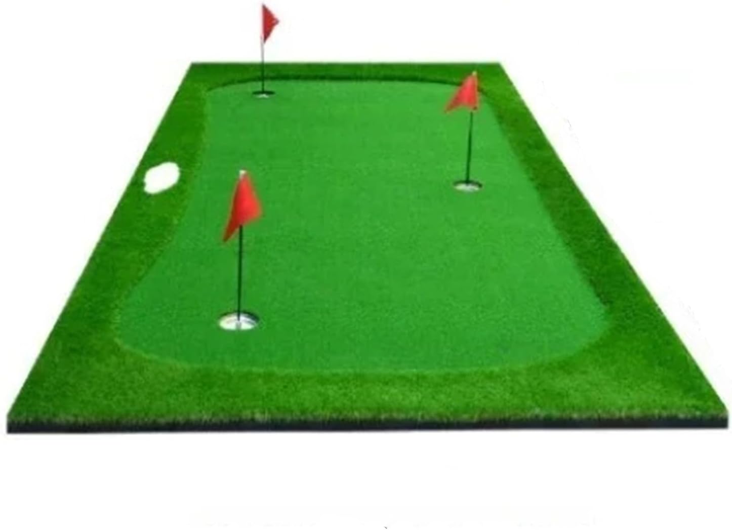 Golf Putting Green Mat, Thickened Artificial Turf for Indoor Practice, Large Putting Surface for Drills and Simulator Use