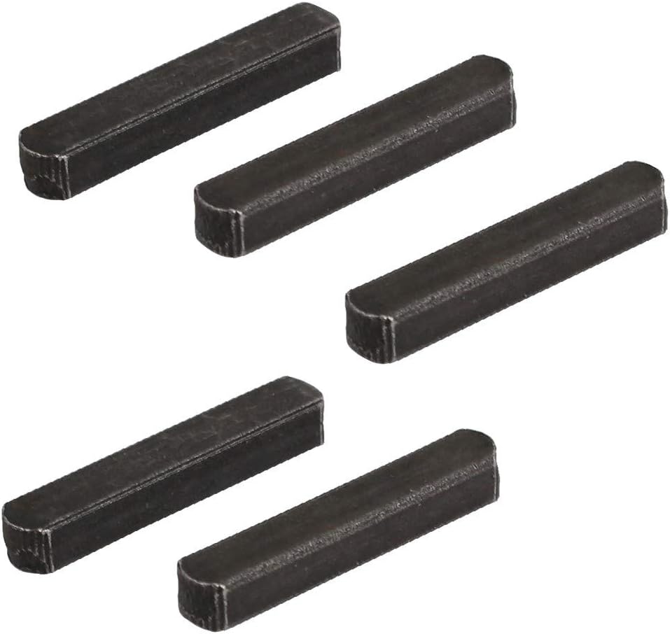 5 sztuk 18mm x 3mm x 3mm Okrągły koniec Klucz maszynowy Elektronarzędzie Szary DH26(5 stücke 18mm x 3mm x 3mm Runde Ende Maschinenschlüssel Elektrowerkzeug Grau DH26