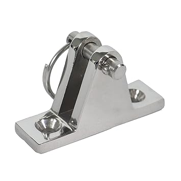 90 Deck Hinge with Removable Pin Boat Spray Hood Bimini Canopy Cover Ftting