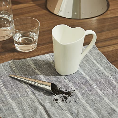 Taza Alessi To en porcelana color plateado miniatura 4