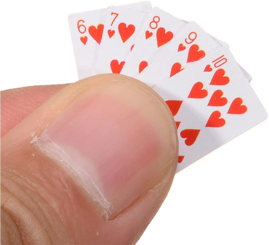 人気no 1 Tehaux ミニトランプ トランプ ミニ 1 12通常 ポーカー 小さい テーブル ゲームドールハウス 子供用 装飾品 ホーム バー オフィス Www Florestadominicana Org