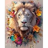 Photo Gallery daerle dipingi con i numeri per adulti, leone floreale, kit di pittura acrilica fai-da-te per adulti principianti facile su tela, decora la casa 40x50cm senza cornice, leone colorato Photo Gallery daerle dipingi con i numeri per adulti, leone floreale, kit di pittura acrilica fai-da-te per adulti principianti facile su tela, decora la casa 40x50cm senza cornice, leone colorato
