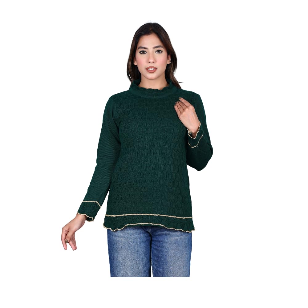 knitzy Women’s Woolen High Neck Sweater | Soft Warm Knit for Winter Fashion-picture-48