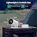 Polocsh Mini Projector, Rechargeable Portable Outdoor Smart Projector with 4K Support, Auto Keystone, Android 11 Small Projector with WiFi and Bluetooth, Electric Focus Home Theater for iphone