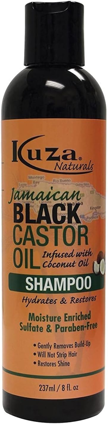 Naturals Extra Dark Jamaican Black Castor Oil Shampoo by Kuza