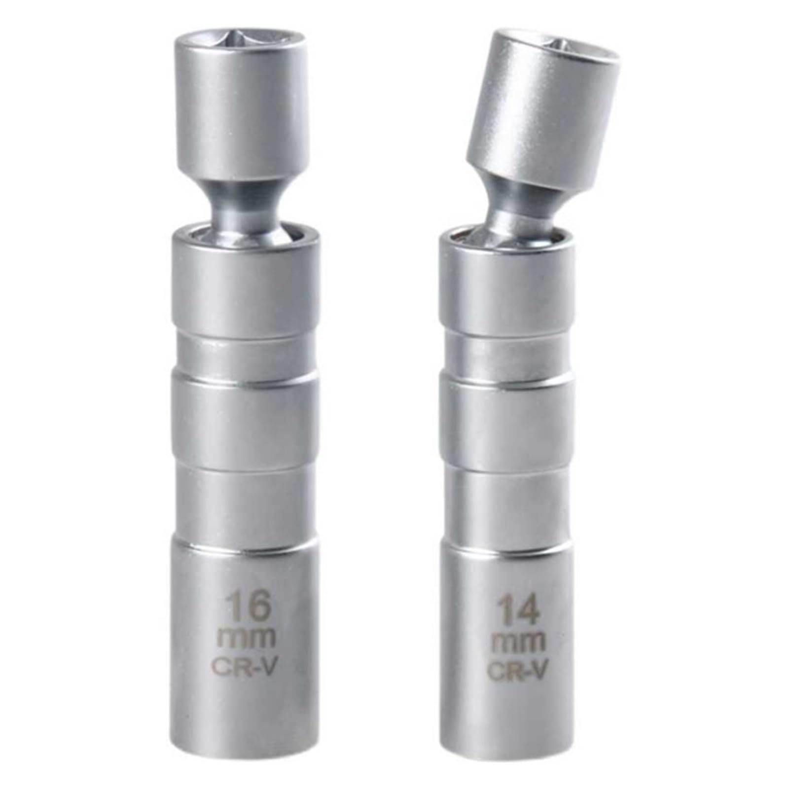 Herramientas de reparación de automóviles, bujía de Pared Delgada de 14 mm y 16 mm, Junta Universal con Llave de Tubo Flexible magnética, Herramienta de reparación de automóviles (Color: 16 mm)