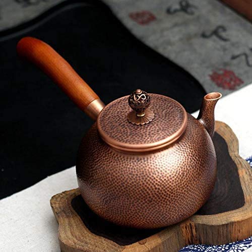Funmaker Handmade Solid Copper Teapot With Side Handle - 20 Oz Luxury Gift (Type 2) #TOP6
