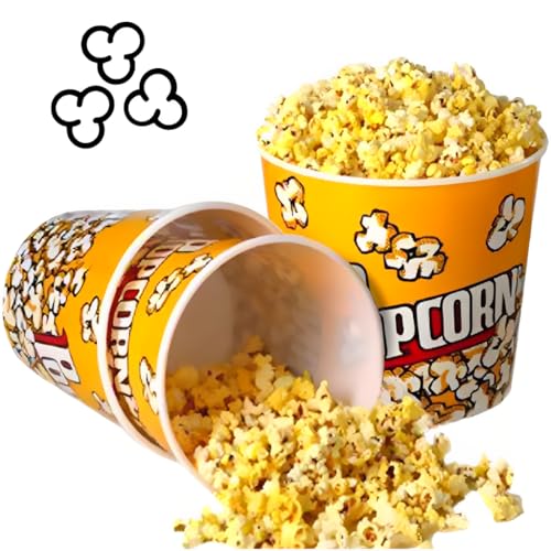 kit 2 Balde De Pipoca Tamanho 18cm x 18cm 3 Litros Para Pipoca Filme Decorado Tamanho Grande