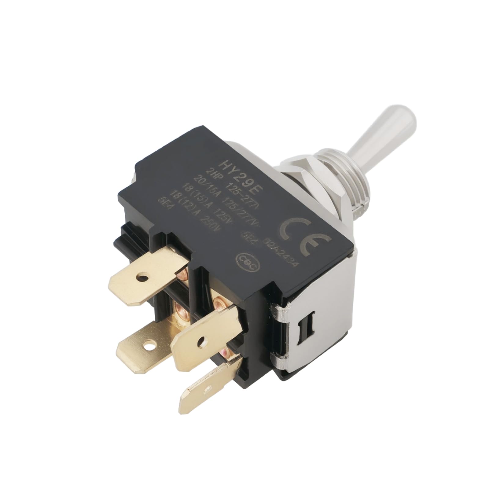 Micro Traders 1pc 4-Pin 2-Position Lever Switch Self-Locking