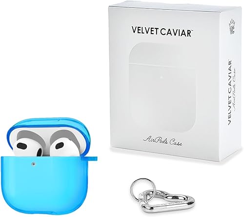 Miniatura 85 de VELVET CAVIAR Funda compatible con AirPods 4 con llavero, bonitas fundas protectoras duras para AirPod de 4ª generación para mujeres, color rosa