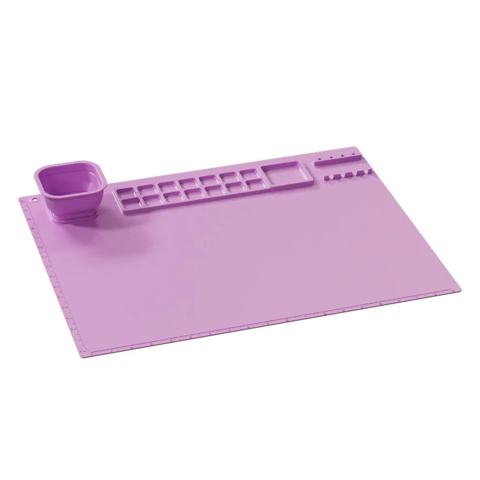 Sdiuakbv Purple Silicone Painting Mat 1Pc Silicone Painting Pad Brush Holder Art Palette Washable Graffiti Mat For Drawing