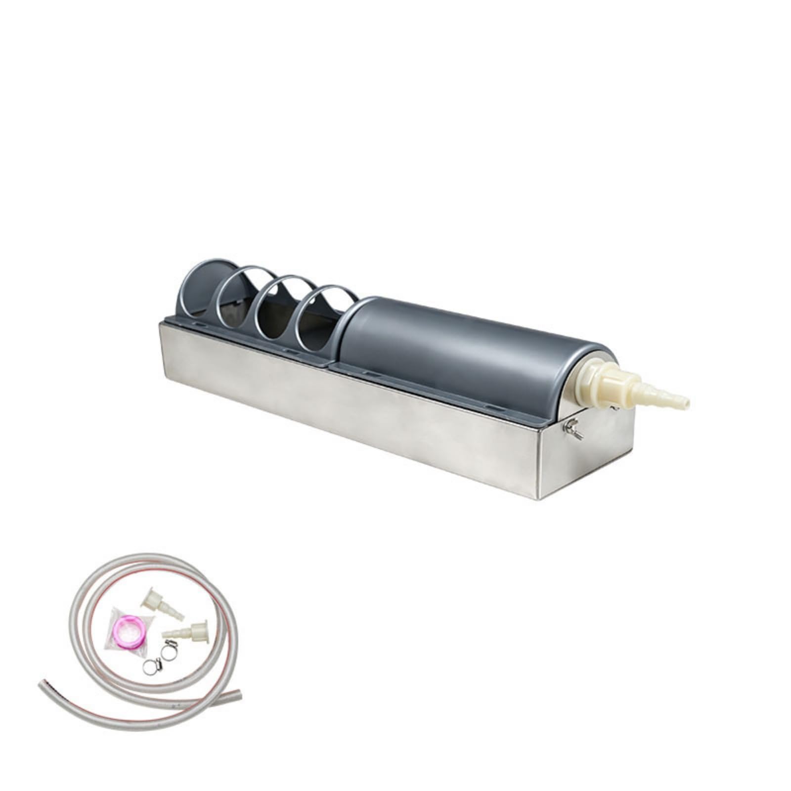 Abbeveratoio Automatico Facile da Instre Abbeveratoio a Vaschetta con Galleggiante Igienico Beverino per Galline, Allevamento All'aperto, Fattoria, 40cm, Con Coperchio Divisorio