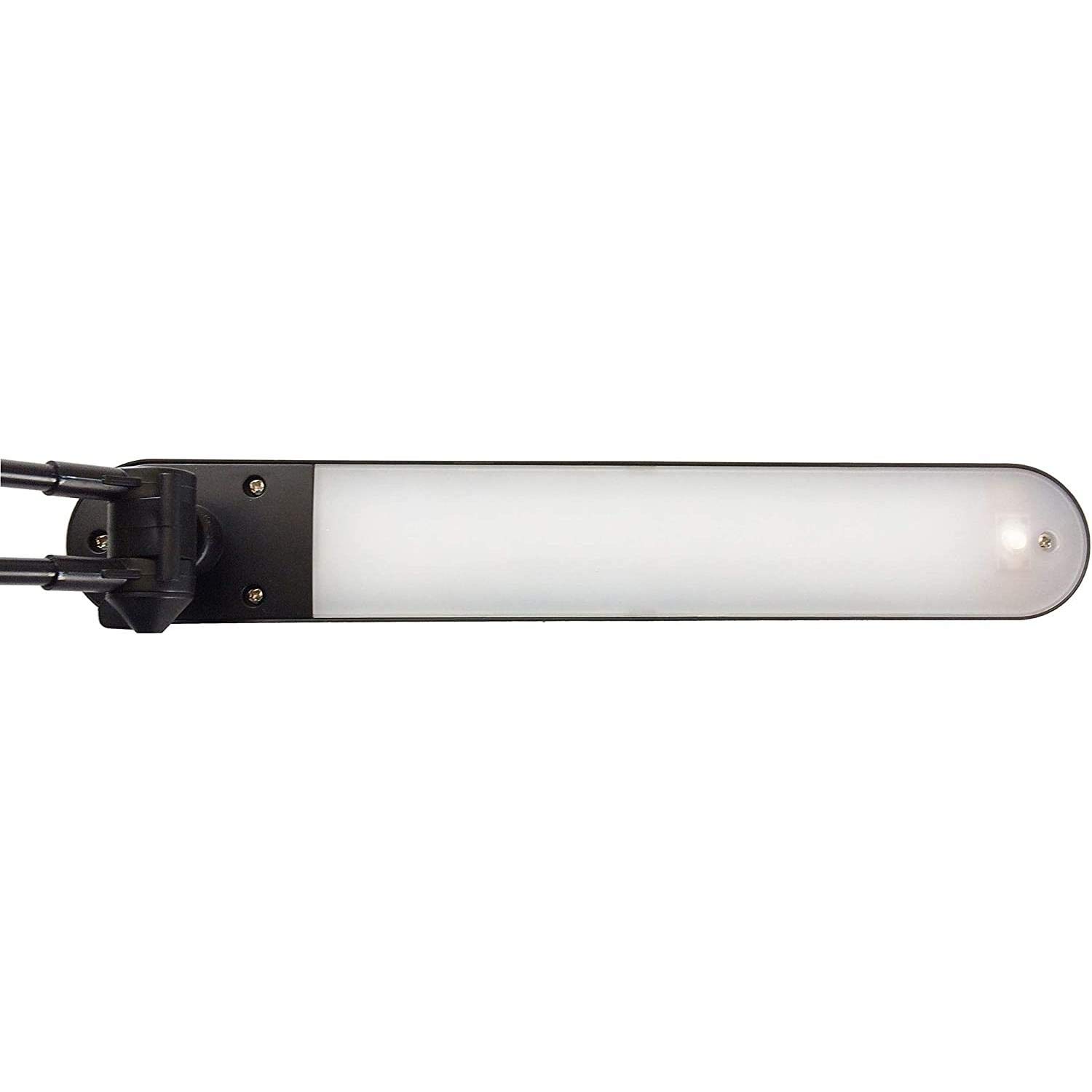 Unilux LED Schreibtischlampe Mambo, dimmbar 3.000 bis 5.000K, 900LUX, 7W, mit Klemme und Fuß, Lichtfarbe einstellbar, schwarz/weiß