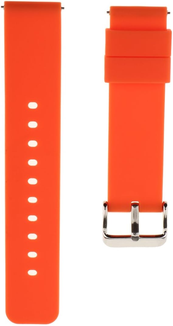 Amazon シリコン ストラップ 腕時計バンド スポーツ 腕時計 ベルト おしゃれ 時計ベルト 全6色2サイズ オレンジ 18mm 時計バンド 腕時計 通販