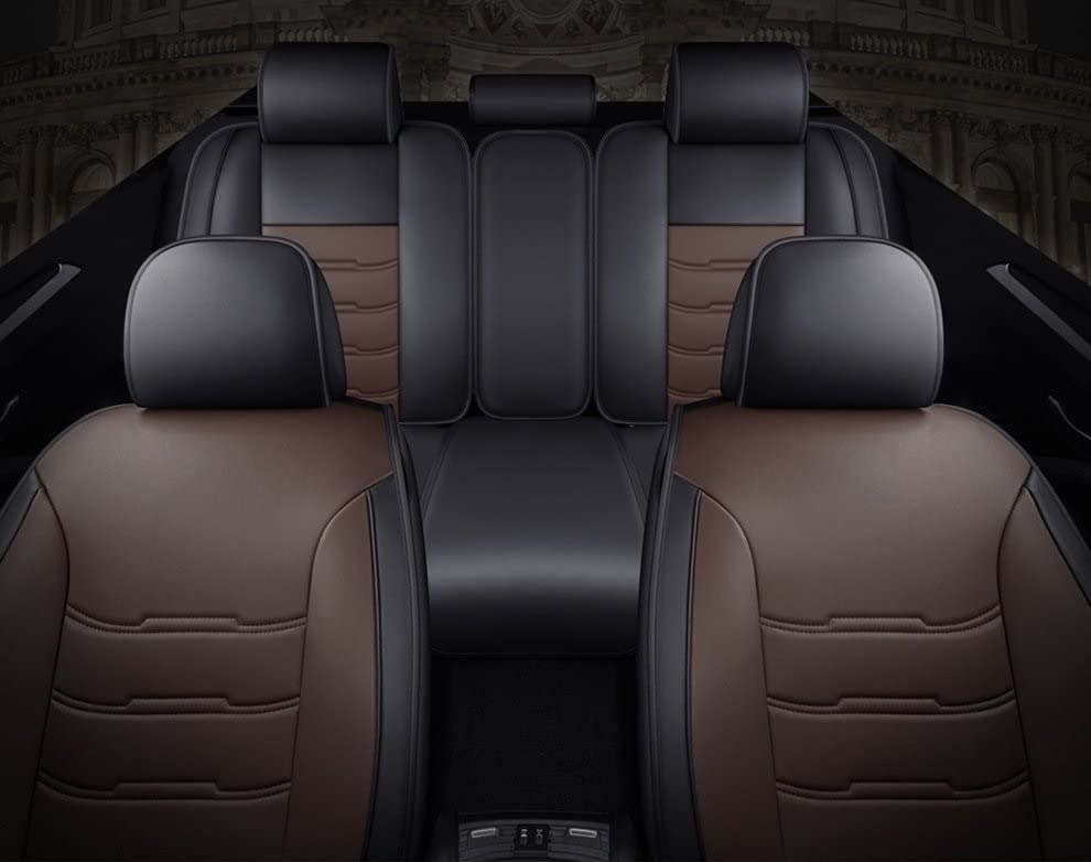 Juego De Fundas De Tela Negra Y Gris Para Asientos Delanteros Y Traseros, Compatibles Con Vauxhall Corsa, Astra E Insignia