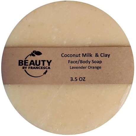 Handmade Coconut Milk and Clay Soap Bar - 100% Natural Womens Soap