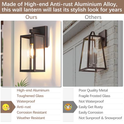 Image of MAXvolador Outdoor Wall Light Fixture, Exterior Waterproof Wall Lantern