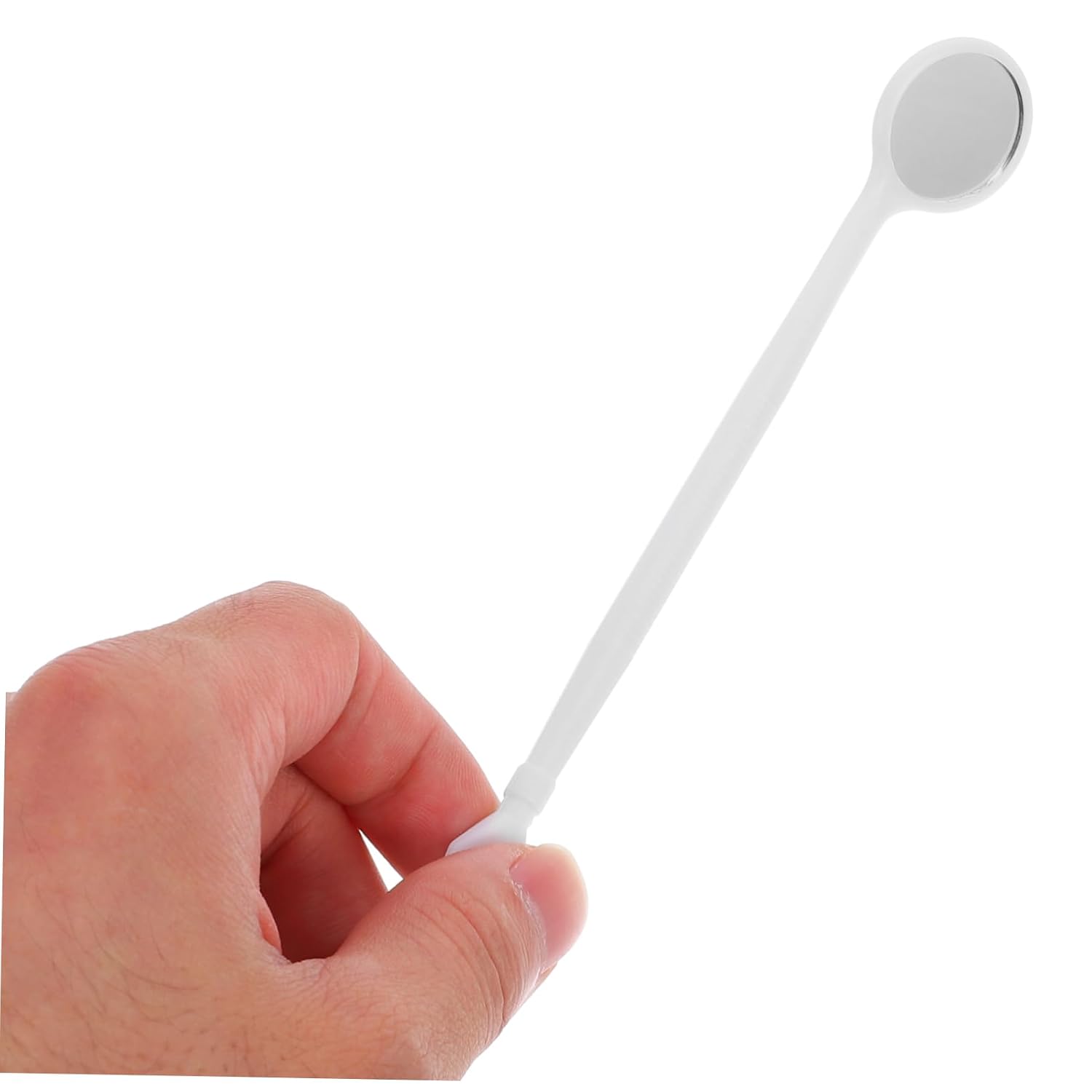 100Pcs Disposable Teeth Inspection Mirror Fog Magnifying Oral Care Tool for Easy Single Use Handheld Mirrors for Home and