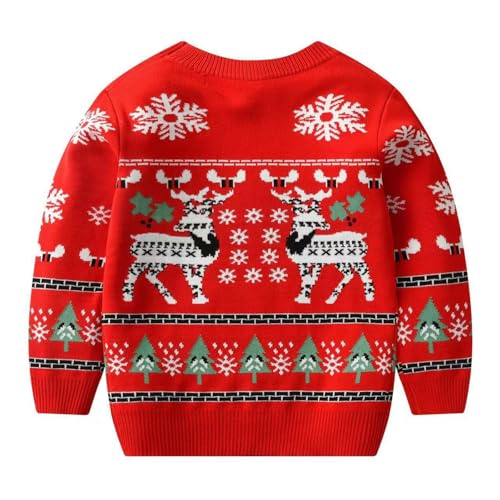 Image of Ugly Christmas Sweater for Girls Funny Xmas Knit Pullover Shirts Kids Child Holiday Jumper Tops Outfit 2-14 Years