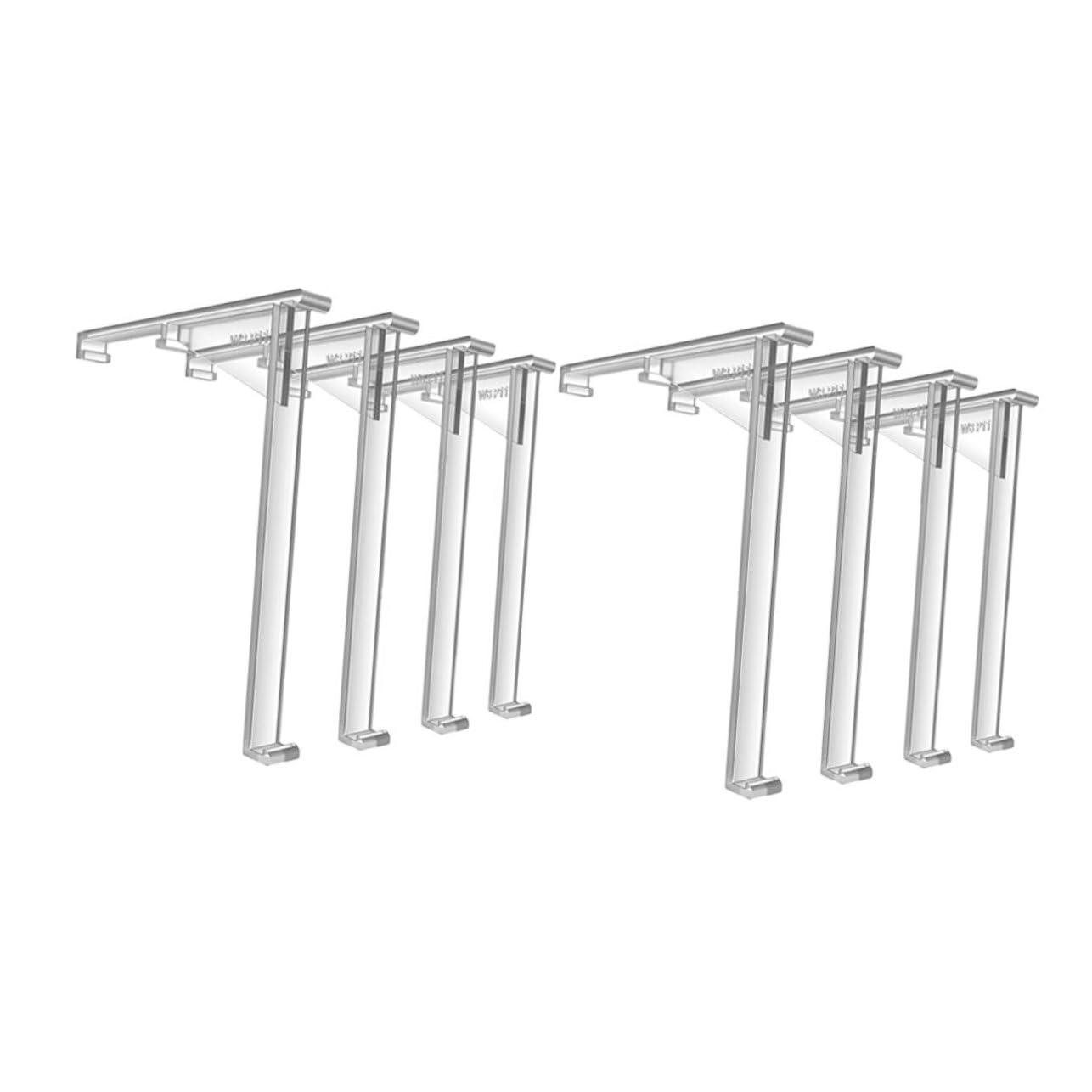 RORPOIR 8PCS Vertical Blind Valance Clips Retainer Holders for Seamless Corner Integration Replacement Accessories for Curtain Alignment Transparent Design