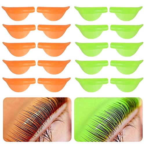 20 Piezas Almohadilla de Permanente para Rizador de Pestañas Silicona Lifting Pestañas Almohadillas Reutilizables para Levantar Pestañas Herramienta de Belleza Maquillaje