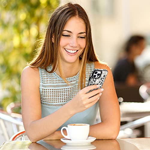 Delidigi Compatible With Iphone 13 Pro Max Case Wallet With Card Holder, Flip Pu Leather Built-In Card Slots, Kickstand And Shockproof Case For Iphone 13 Pro Max 6.7 Inch Women Men (Grey Leopard) #TOP6