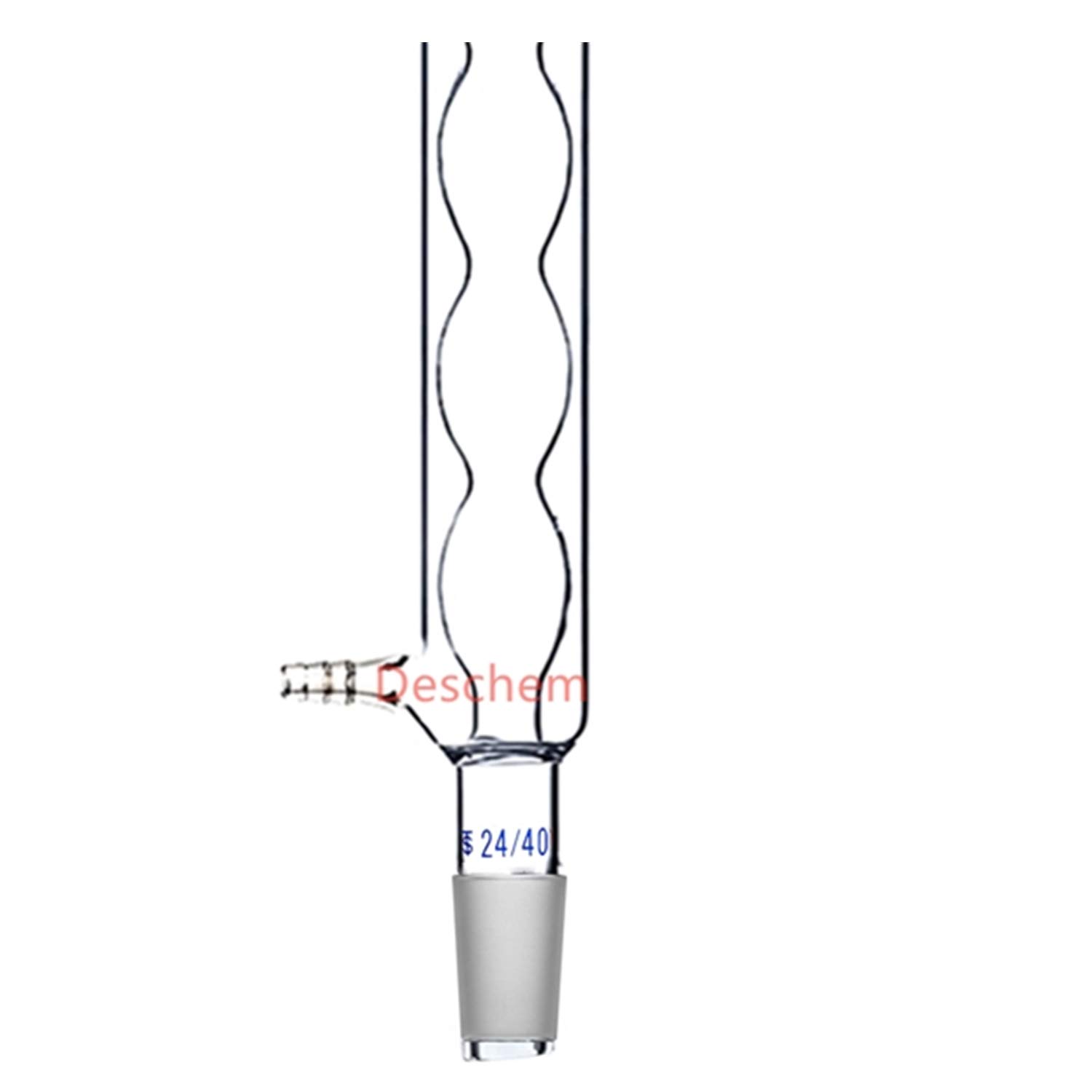 600 mm, 24/40, vidrio Allihn condensador, forma de la bola columna, cristalería de laboratorio