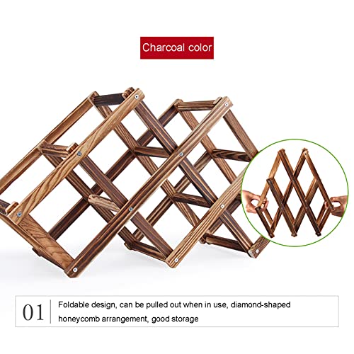 Porte-bouteilles en bois pour optimiser un petit espace