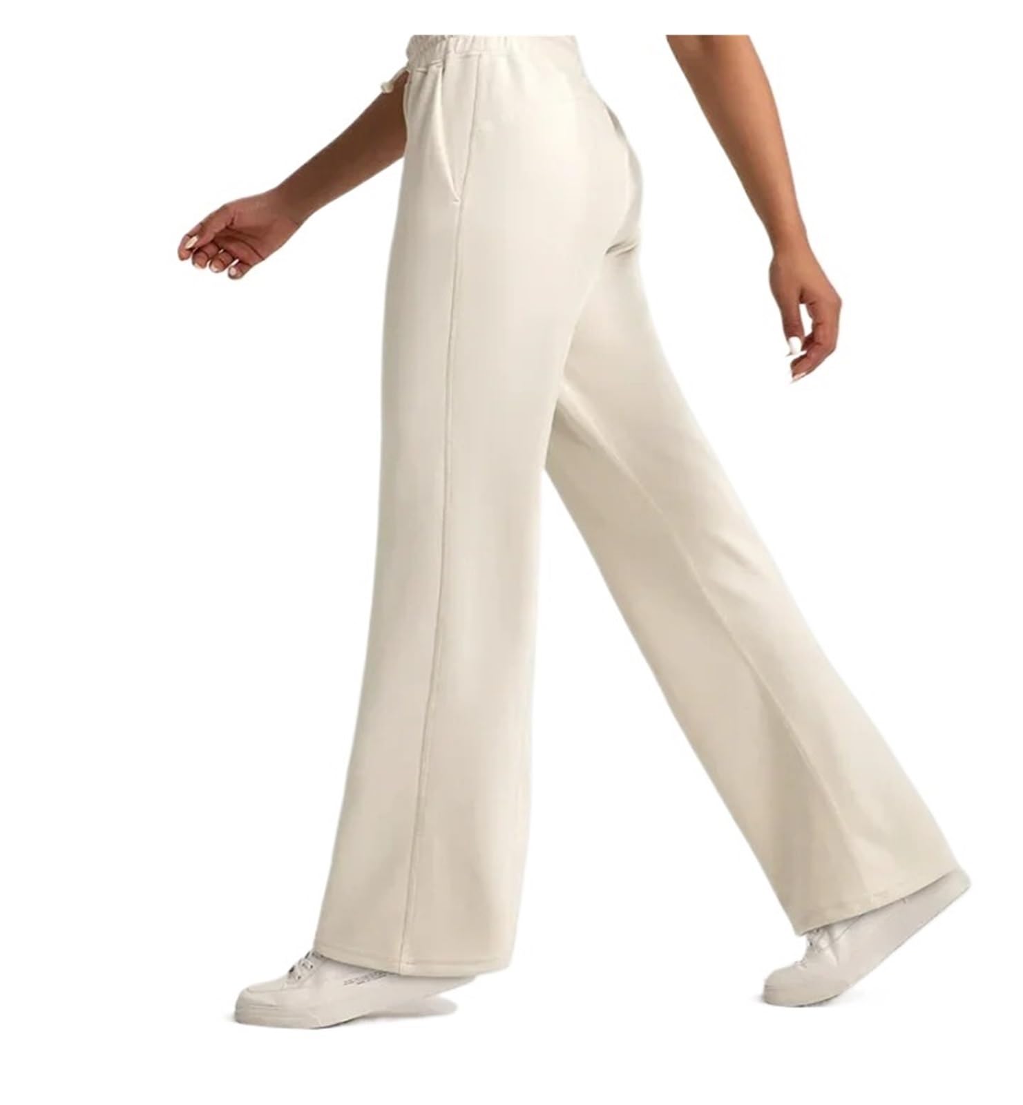 Pantalones De Yoga Modal Lavados con Arena For Mujer, Leggings Cintura Alta Capa Aire, Sueltos Pierna Recta For Correr, Deportes Y Ocio para Yoga Fitness