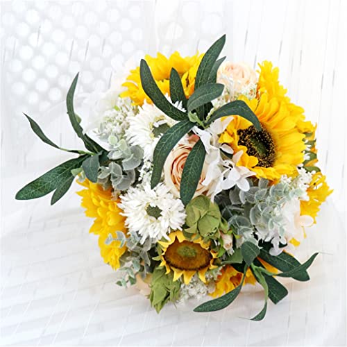 Bouquet de mariage artificiel sans entretien pour mariée style Mori JFDBGU - 5