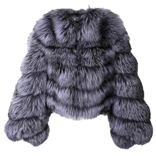 Ownwfeat Chaqueta De Invierno De Piel De Cuero Para Mujer Abrigo De Piel