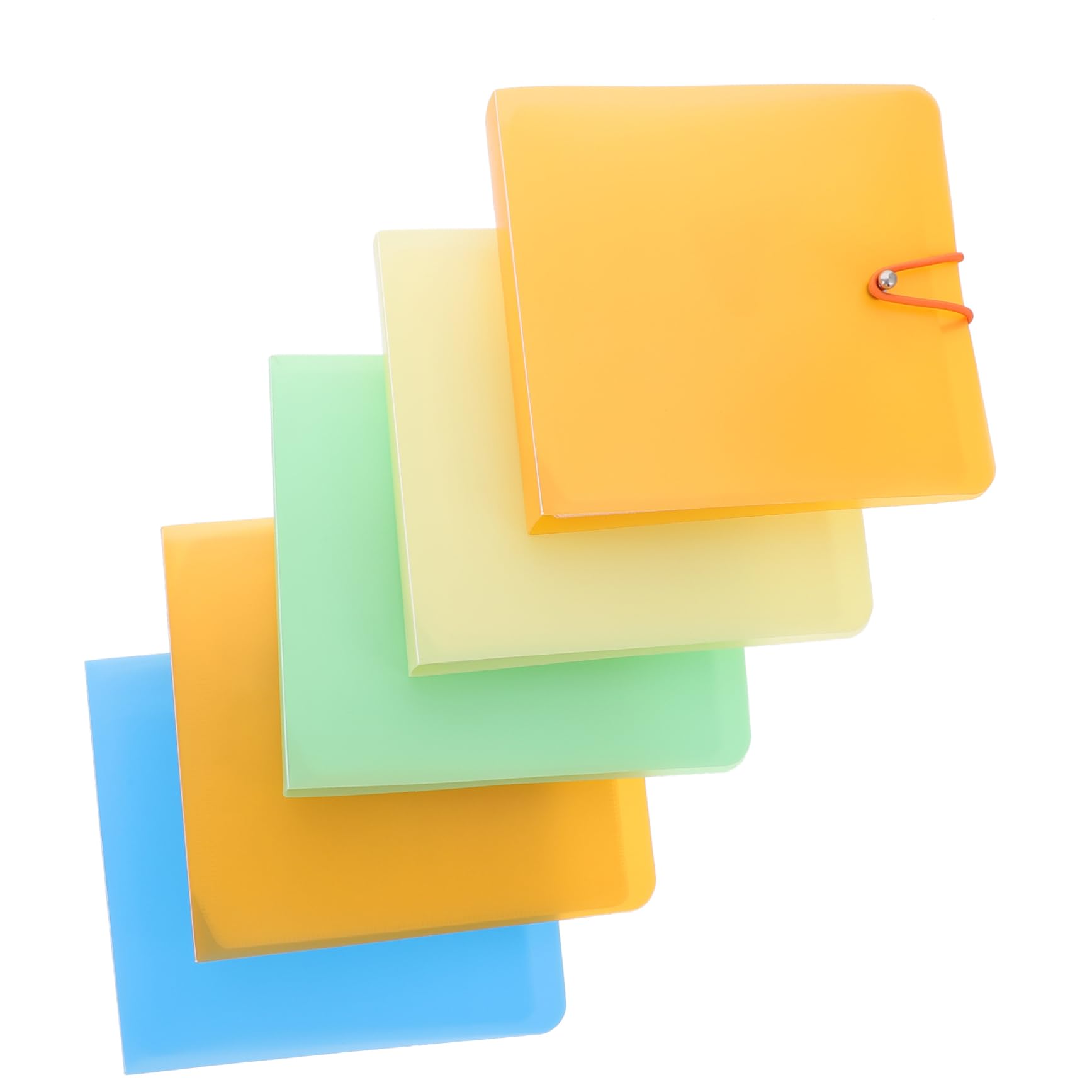 HOLIDYOYO 5Pcs CD Binder Capacity DVD Storage Case Holder Protective CD Box for Home Cinema and Car Organization Safe and for CD Collectors