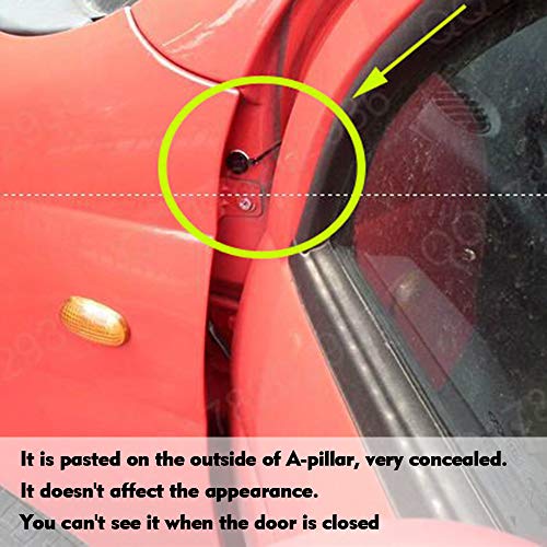 RuleaxAsi Termômetro do carro Relógio Digital DC 12 V Relógio de Automóvel LED Iluminado Auto Dual M