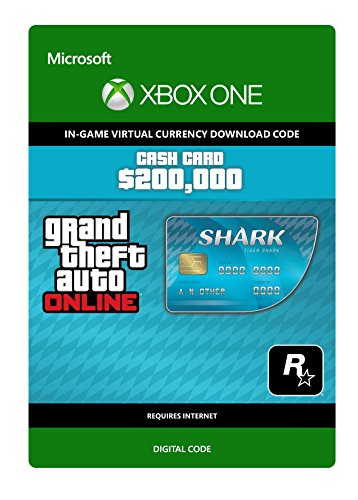 Grand Theft Auto Online | GTA V Tiger Shark Card | 200,000 GTA-Dollars | Xbox One – Code jeu à télécharger