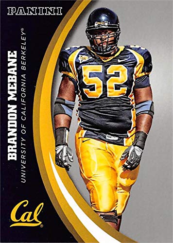 Brandon Mebane football card (California Golden Bears) 2015 Panini Team Collection silver insert edition #38
