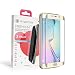 Produktbild Simplecase Panzerglas passend zu Samsung Galaxy S6 Edge Plus , FULL SCREEN Premium Displayschutz , 100% Abdeckung , Optimaler Schutz , Extra Härtegrad 9H , Gold - 1 Stück