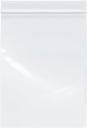 Plymor Bolsas de plástico resistente con cierre con cremallera, 4 mil, 6 "x 8" (paquete de 100)