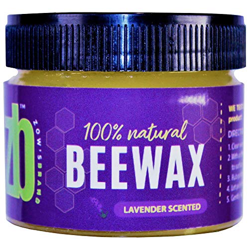 Wood Seasoning Beewax Polish, (Lavender Scent), Traditional Beeswax Polish, Wood Polish, Natural Wood Wax, Beeswax Polish for Furniture, Chairs, Wood and Metal (1-Pack) 2.9 oz