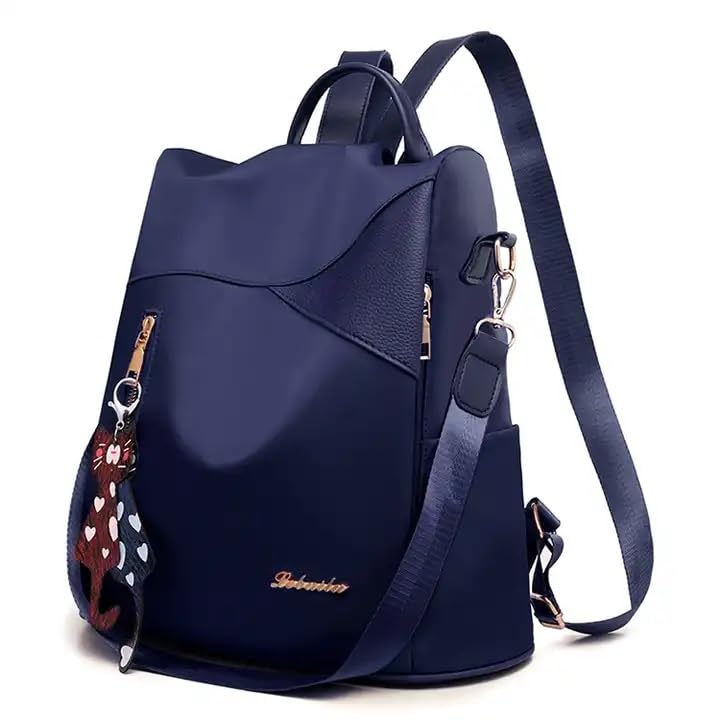 BANQLYN Fashion Casual Ladies Backpack Anti stolen Waterproof Oxford Cloth Stitching Student Schoolbag, Womens Backpack Waterproof Oxford Cloth School Bags for Teenage Girls
