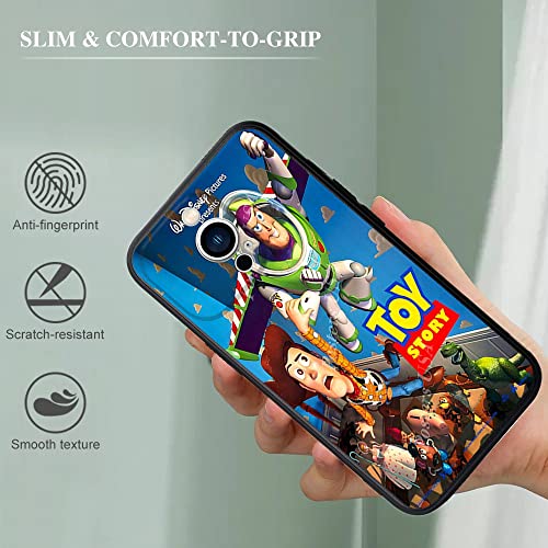 Mazejo Dis Ney Cartoon Design Pattern Black Cool Shockproof Tpu Iphone 13/13 Pro/13 Pro Max Case, Ultra-Thin Non-Slip, Scratch-Resistant And Drop-Proof (Toy-Story, Iphone 13 Pro Max) #TOP2