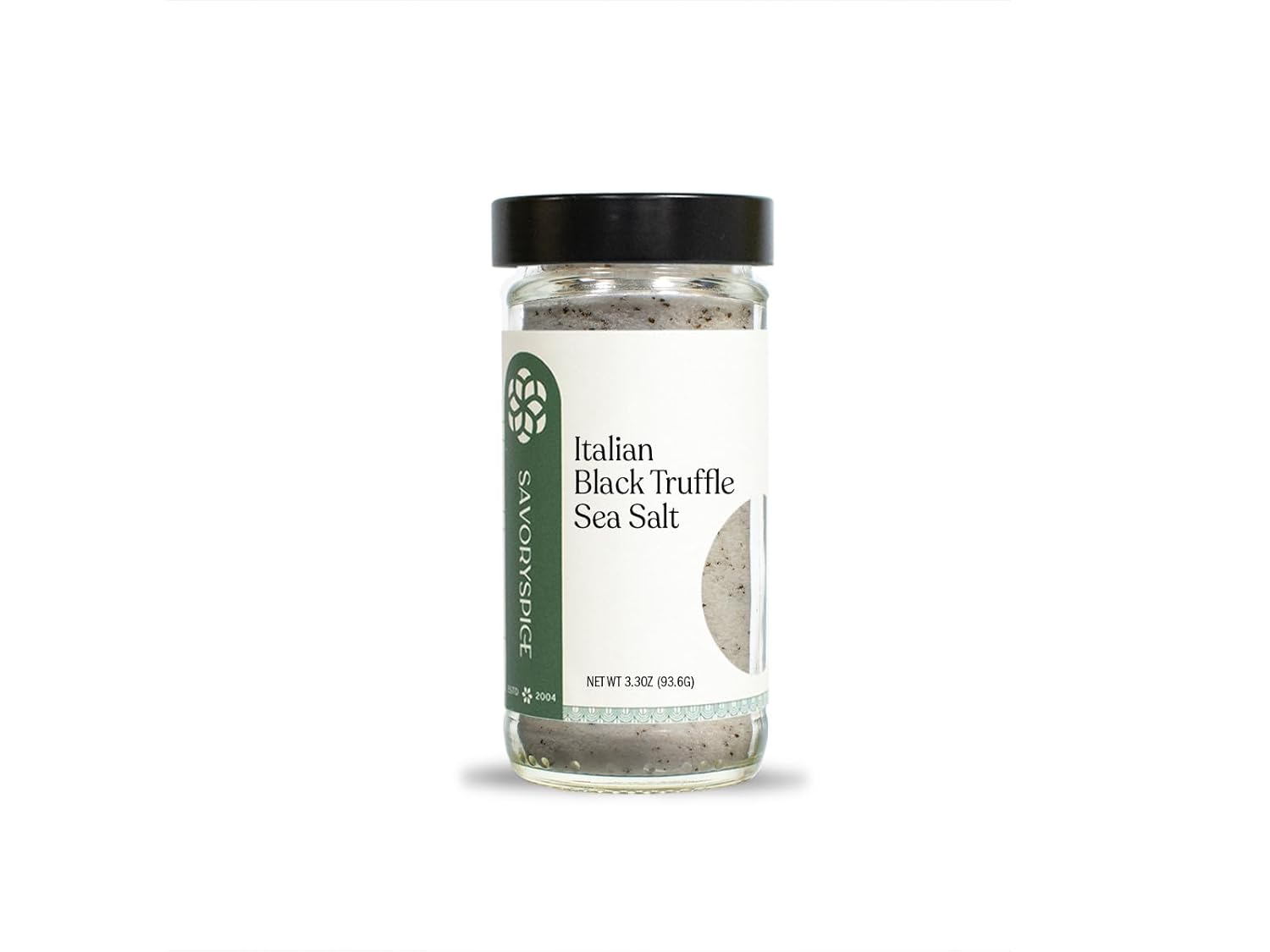 Savory Spice Italian Black Truffle Sea Salt (3.3 oz) - Gourmet Truffle Seasoning Salt for Popcorn, Pasta, Eggs, Meats & Compound Butter