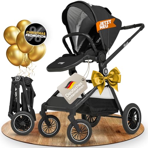 Buggy [schnell faltbar für Reise & Alltag] leichter Kinderwagen...