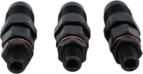 Miniatura 4 de FridayParts - 3 inyectores de combustible AM882410 MIA881565 compatibles con tractor John Deere 1023E 1025R 1026R 2025R 2026R repuesto