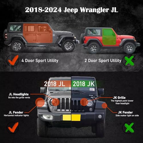 Estribos laterales para Jeep Wrangler JL 2018-2024 miniatura 4