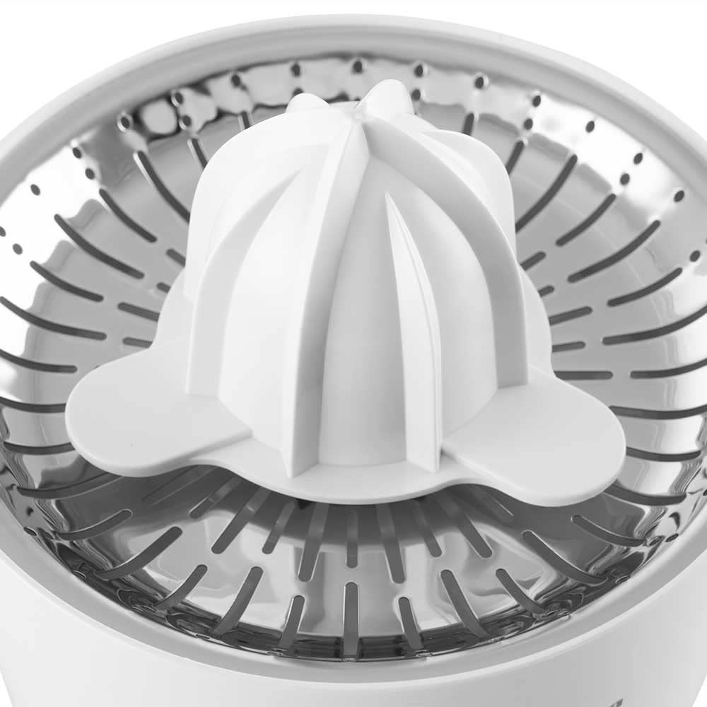 Orbegozo EP 3250 Spremiagrumi elettrico per arance, filtro per polpa in acciaio inox, sistema di versamento continuo, caraffa rimovibile da 1 litro, rotazione bidirezionale